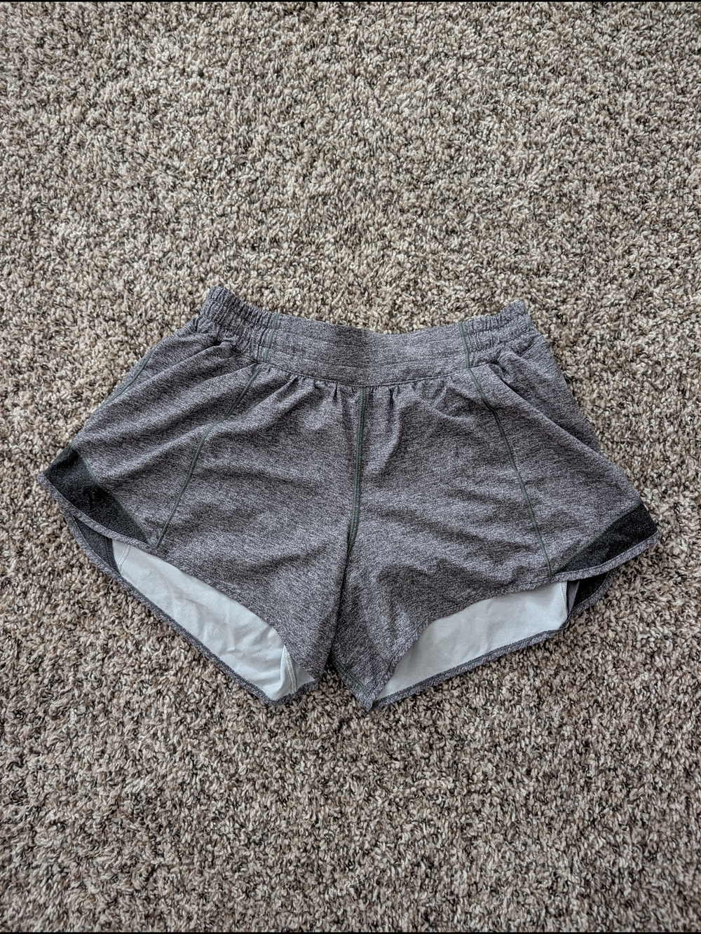 lululemon athletica Heather Gray Athletic Shorts